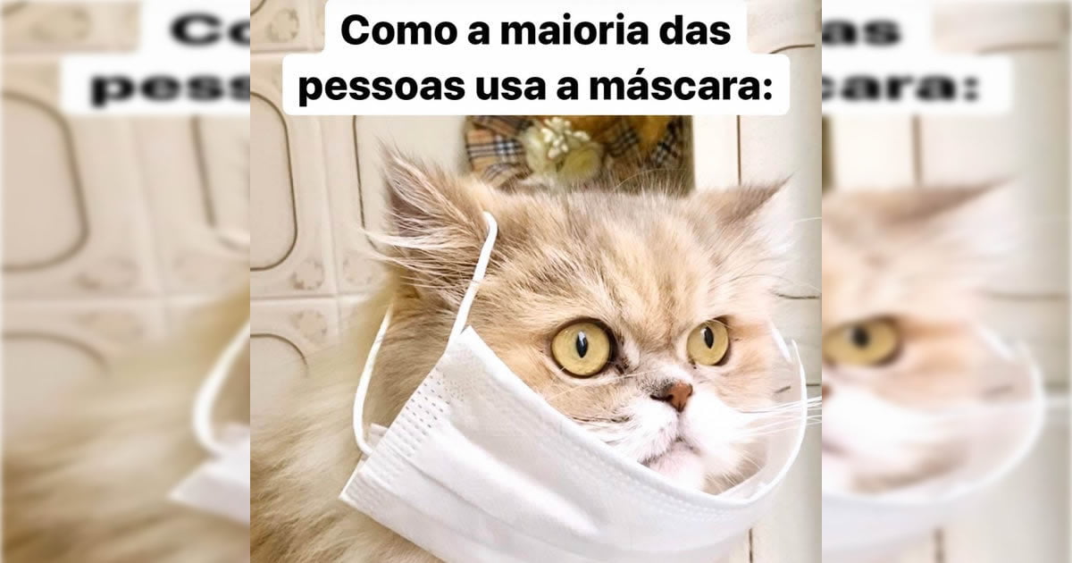 O jeito errado de usar a máscara
