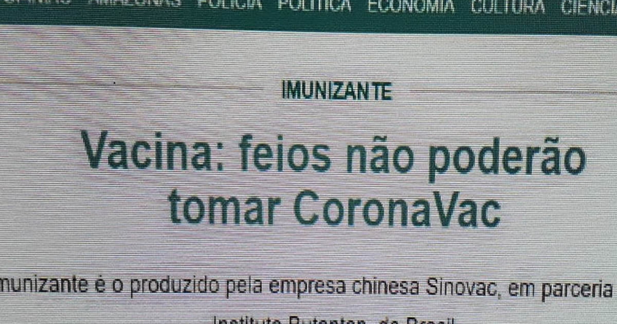 Nunca que eu sou vacinada