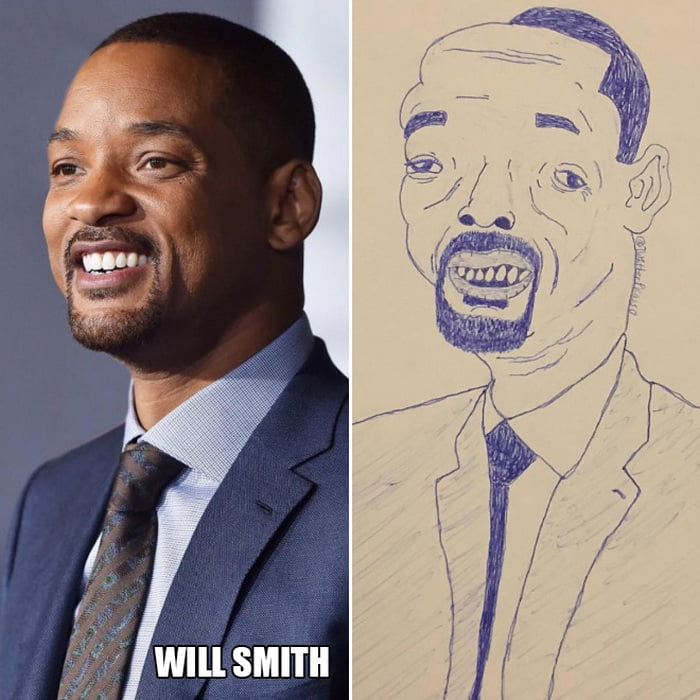 Retratos de celebridades divertidamente ruins do Picasso do Twitter