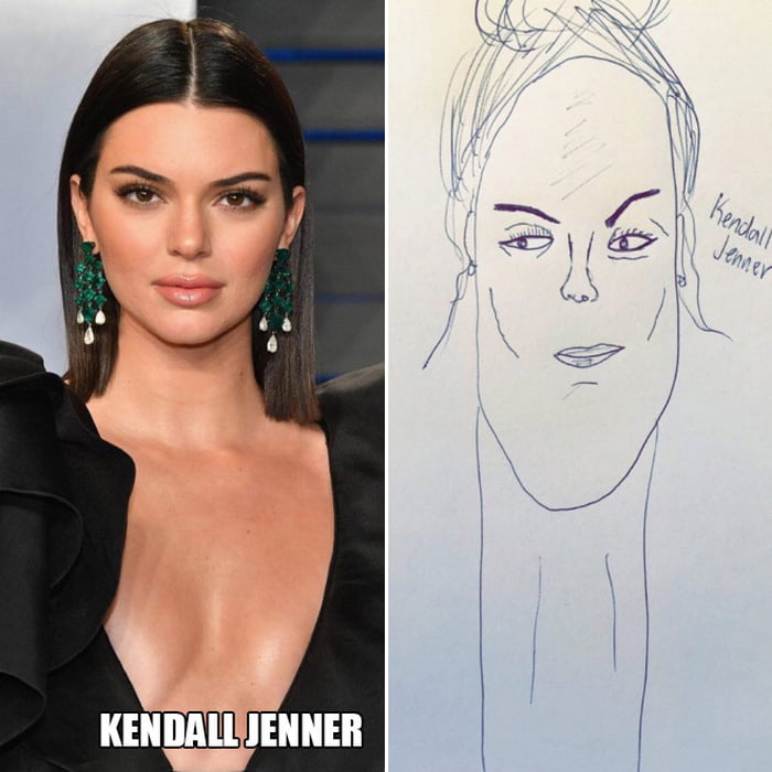 Retratos de celebridades divertidamente ruins do Picasso do Twitter