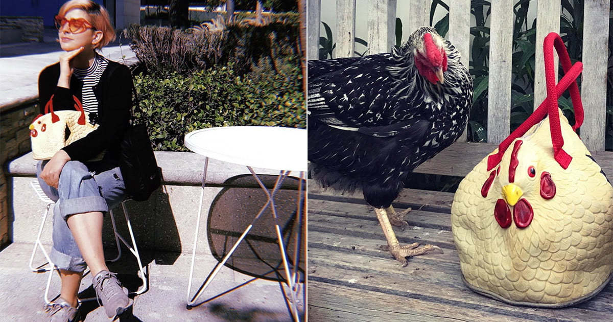 Quem precisa da Louis Vuitton quando existe essa bolsa de frango