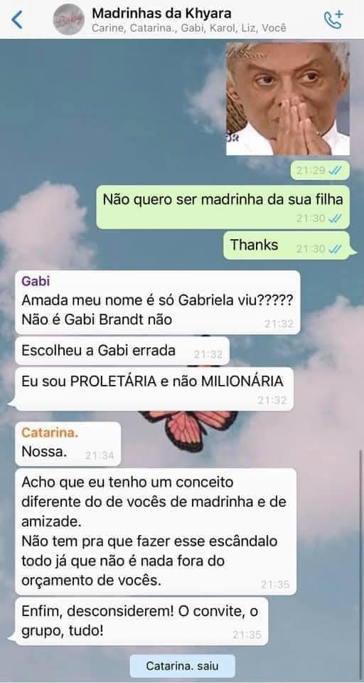 Khyara nem nasceu e já sofre de vergonha alheia