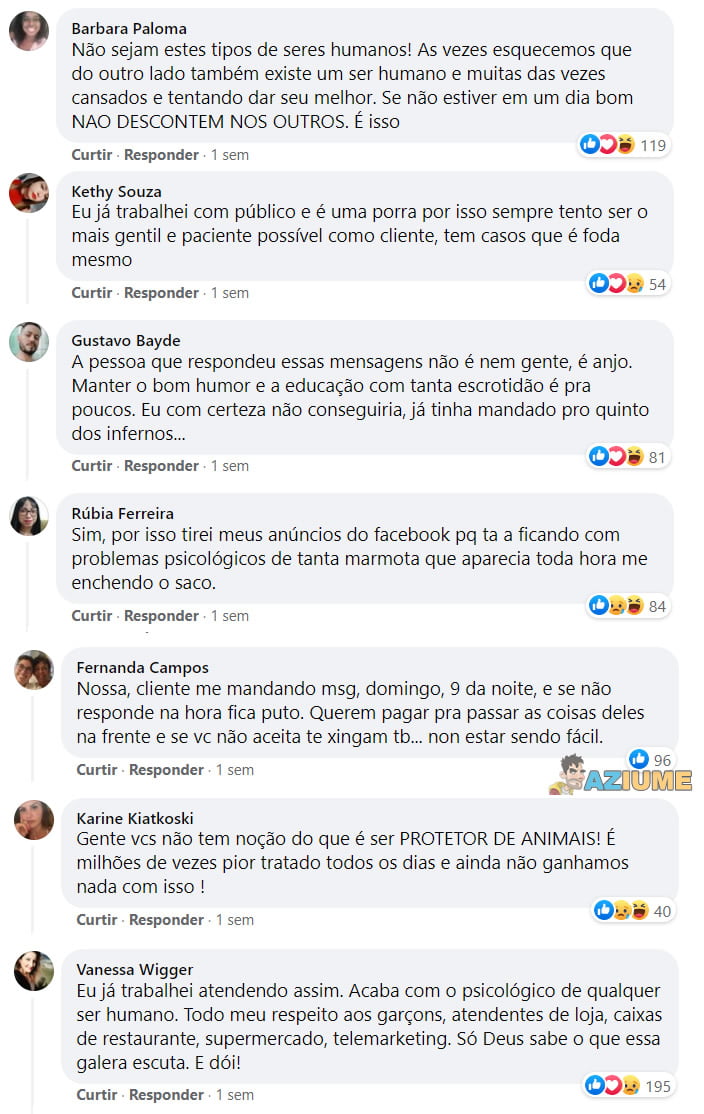 Trabalhar com atendimento ao público é um inferno na terra!