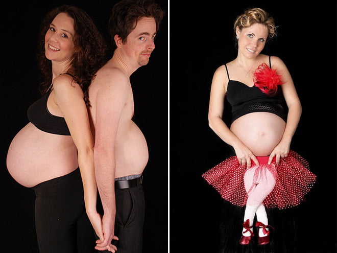 22 fotos estranhas de gravidez
