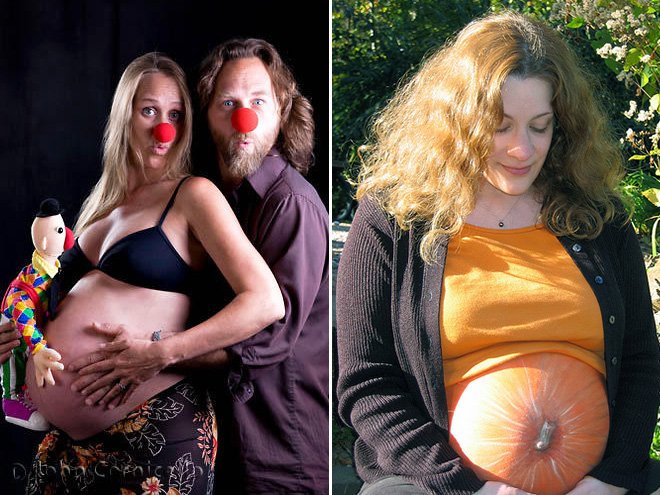 22 fotos estranhas de gravidez