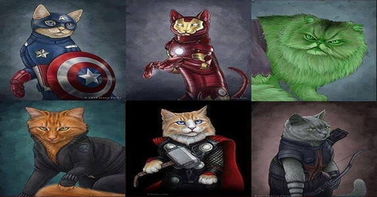 E se os Vingadores fossem gatos… VinGATOres