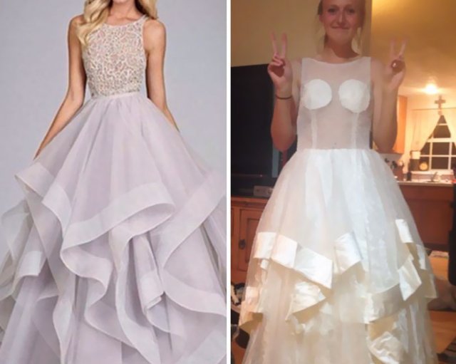 Quando se compra um vestido na internet: Expectativa e realidade