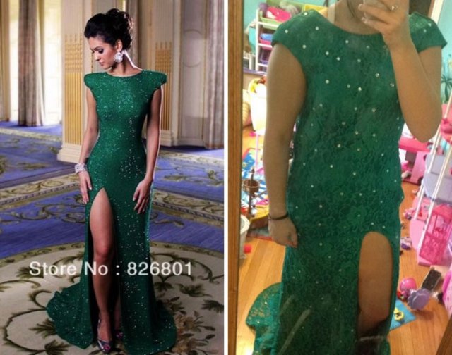Quando se compra um vestido na internet: Expectativa e realidade