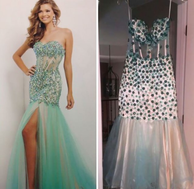 Quando se compra um vestido na internet: Expectativa e realidade