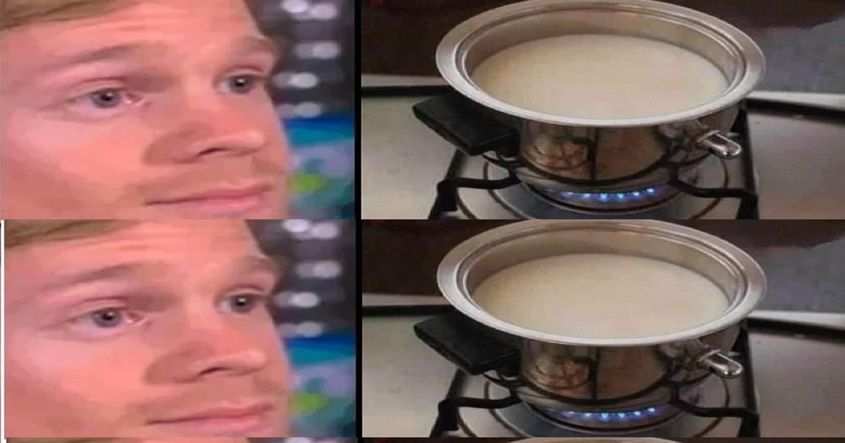 Colocando o leite para ferver