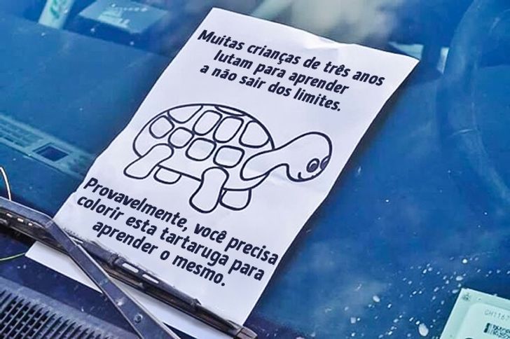 14 vezes em que pessoas deixaram recados engraçados para motoristas ruins