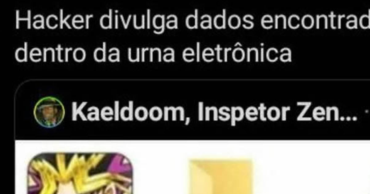 Hacker divulga dados encontrados na urna eletrônica Hacker divulga dados encontrados na urna eletrônica