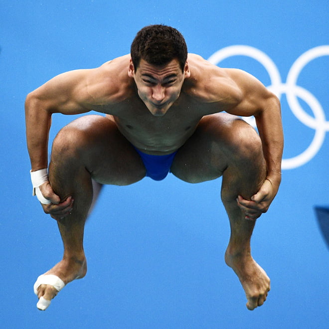 Mergulho olímpico masculino tem as melhores caretas