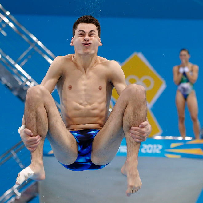 Mergulho olímpico masculino tem as melhores caretas