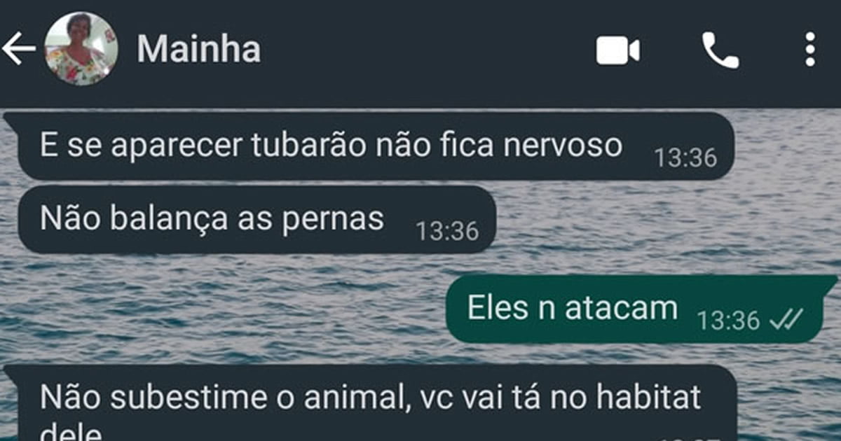 Reação da mãe de saber que a filha foi mergulhar pela primeira vez Reação da mãe de saber que a filha foi mergulhar pela primeira vez