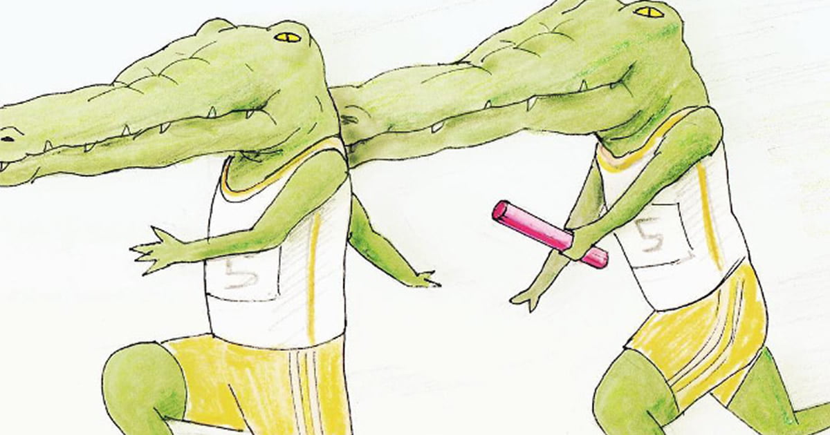Crocodilo tentando (e não conseguindo) fazer coisas Crocodilo tentando (e não conseguindo) fazer coisas