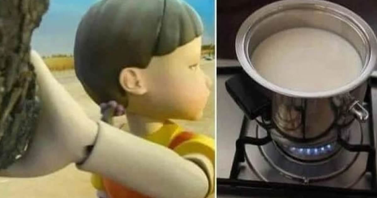 Batatinha frita 123 com Leite fervendo Batatinha frita 123 com Leite fervendo