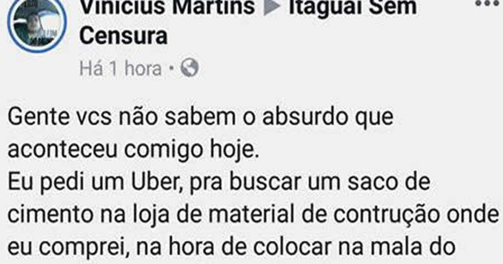 Isso é um Uber ou um carro de frete? Isso é um Uber ou um carro de frete?