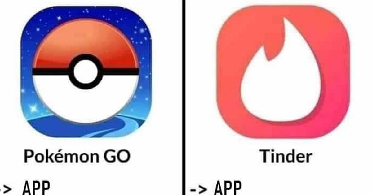 Você sabia que Pokémon e Tinder é igual