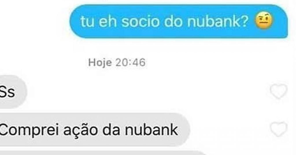 Agora sou sócio do Nubank