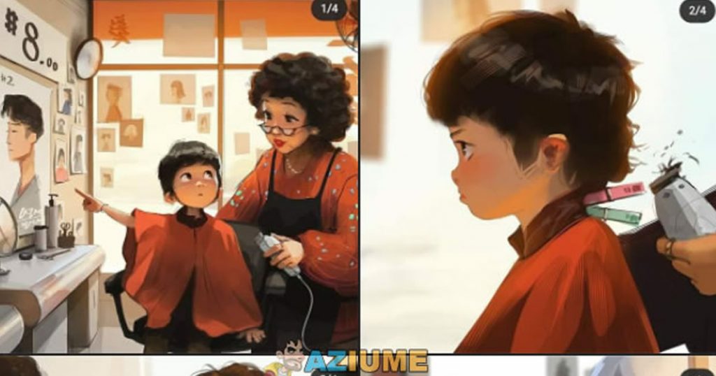 Corte de cabelo na infância