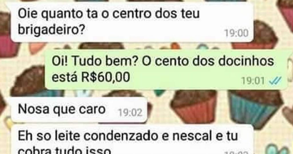 Cento dos docinhos está caro Cento dos docinhos está caro