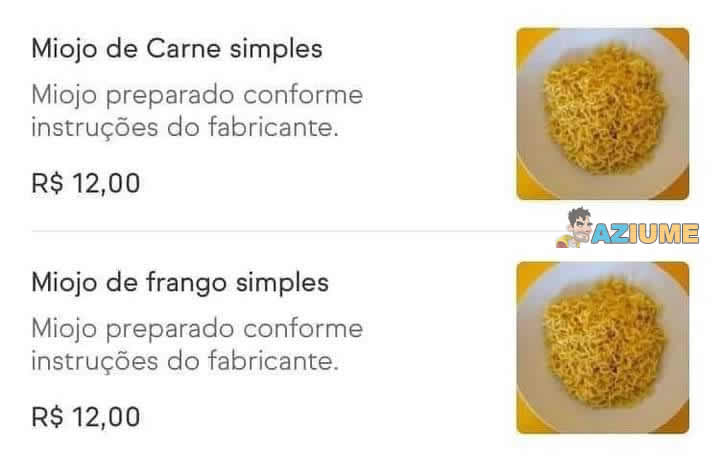 Vendas de miojo no Ifood