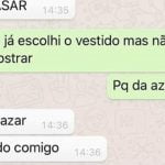 Por que o noivo não pode ver o vestido de noiva?