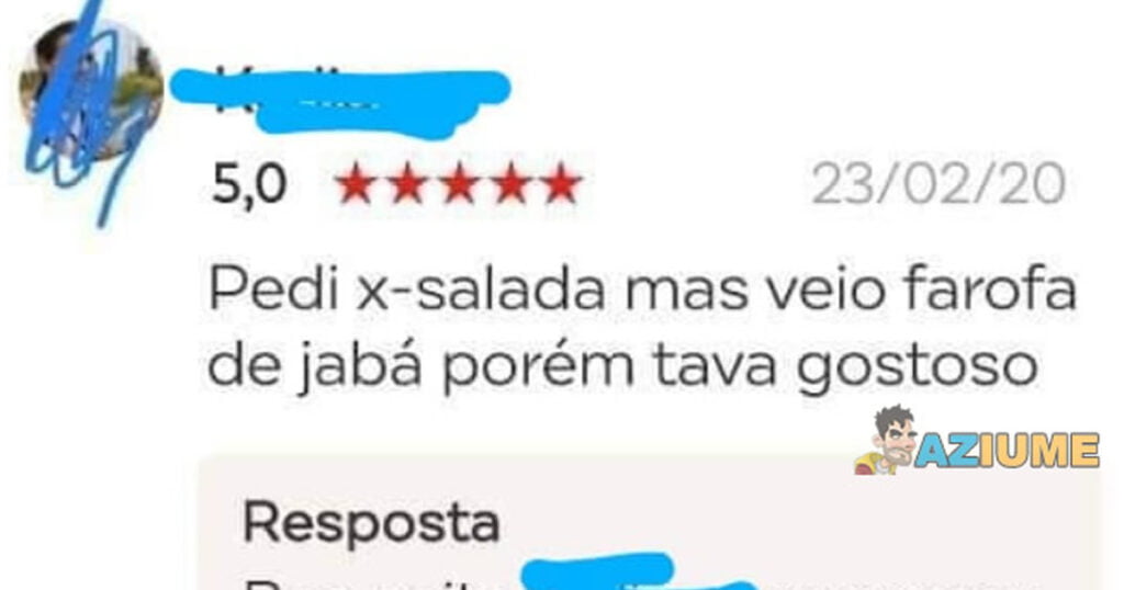 Quando o pedido vem errado Quando o pedido vem errado