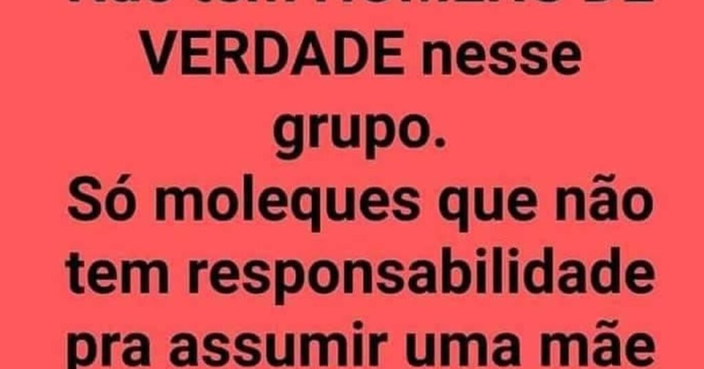 Não tem homem de verdade nesse grupo Não tem homem de verdade nesse grupo