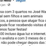 Alugo casa com algumas regras