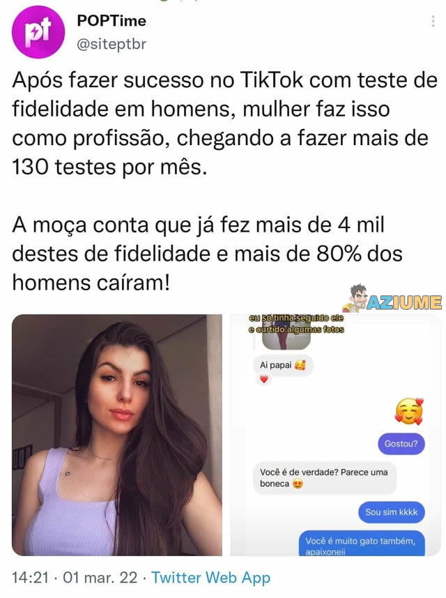 Do Tiktok para um profissão de fidelidade