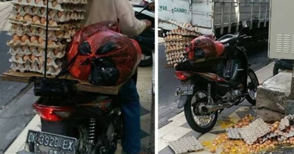 Expectativa x Realidade: Entregador de ovo