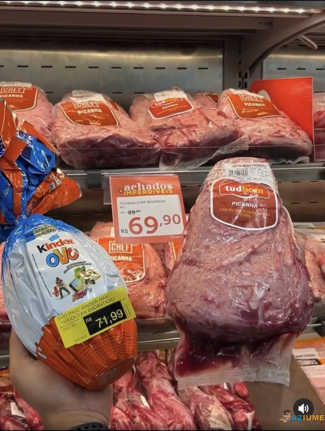 O que você escolhe: 1kg de picanha ou 150g de ovo de páscoa
