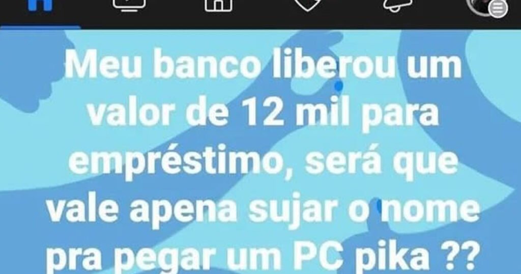 Será que vale a pena sujar o nome por causa de um PC