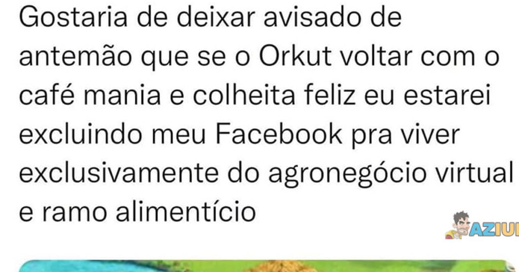 Orkut vai voltar
