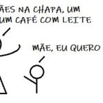 A primeira vez tomando café