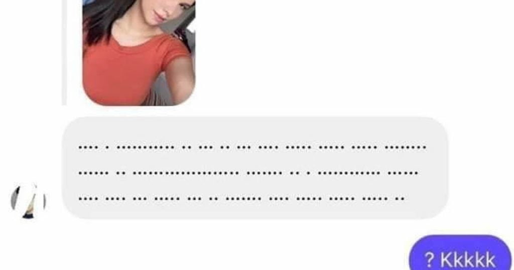 Brasileiro não tem limites: Cantada em braille Brasileiro não tem limites: Cantada em braille