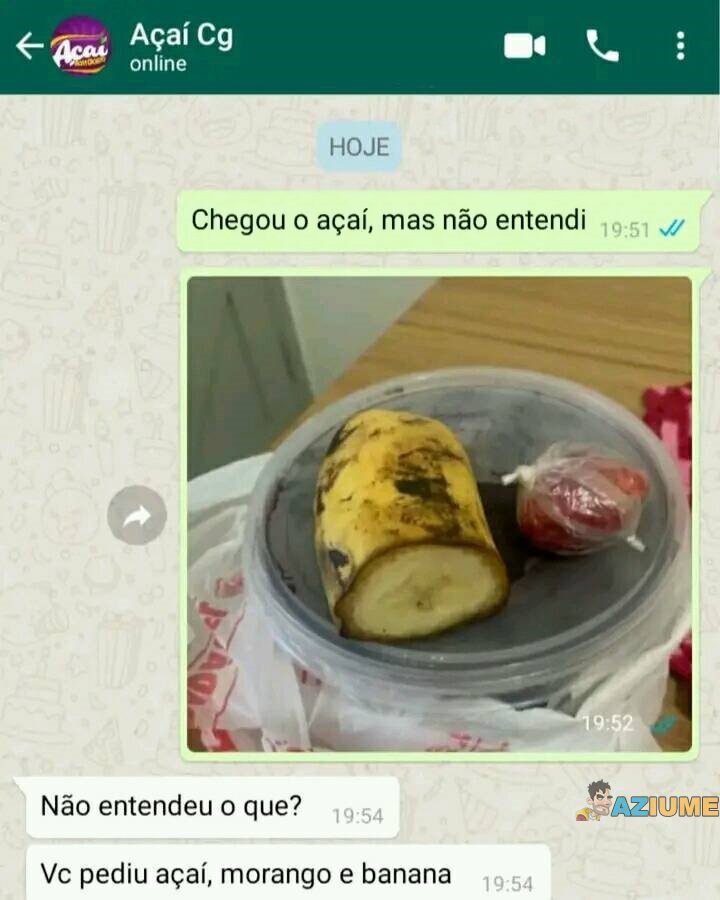 Chegou Açaí desmontado