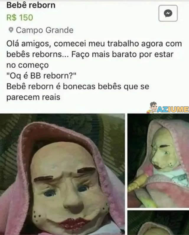 Comecei a fazer boneca reborn