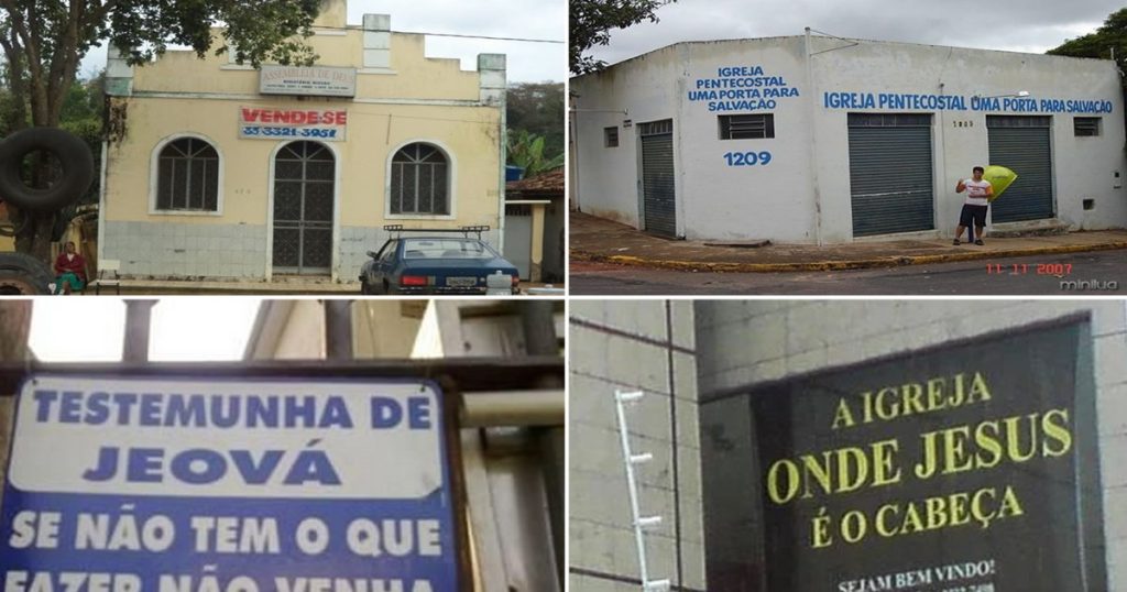 13 placas de igreja brilhantes e engraçadas