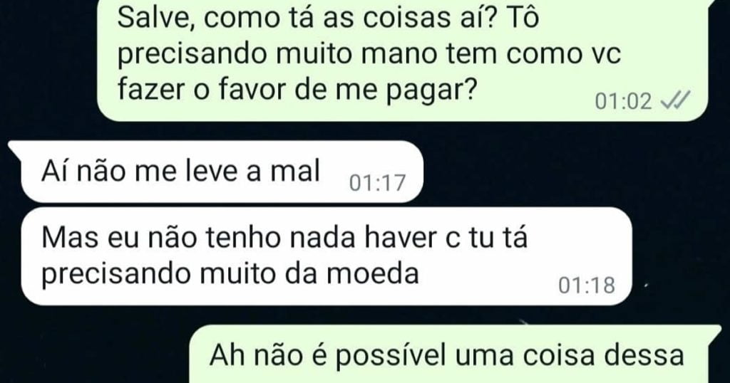 Quando você empresta dinheiro para um amigo Quando você empresta dinheiro para um amigo