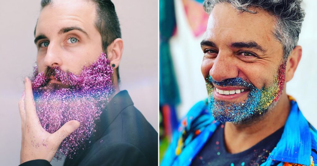 Tendência estranha do Instagram: Barba Glitter