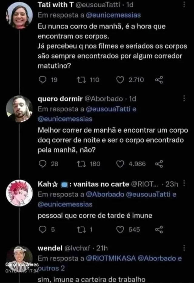 Se correr o bicho pega