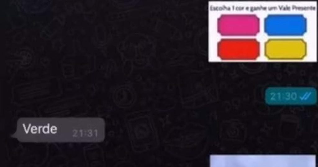 Print de como um daltônico vê