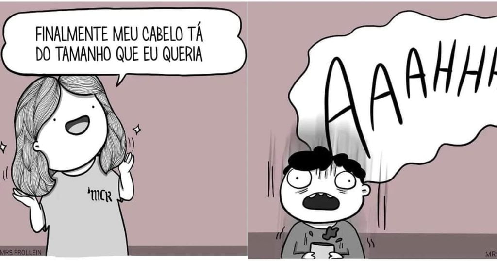 Quando o cabelo está no tamanho certo Quando o cabelo está no tamanho certo