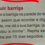 Simpatia para diminuir barriga