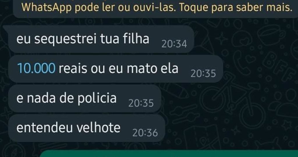 Golpe do Whatsapp que não funciona Golpe do Whatsapp que não funciona