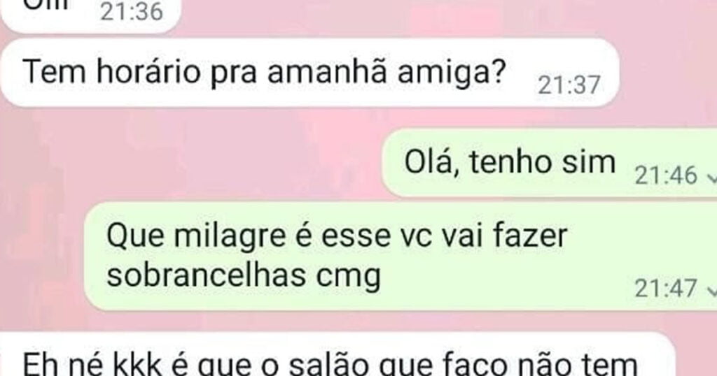 O que você responderia para essa pessoa?