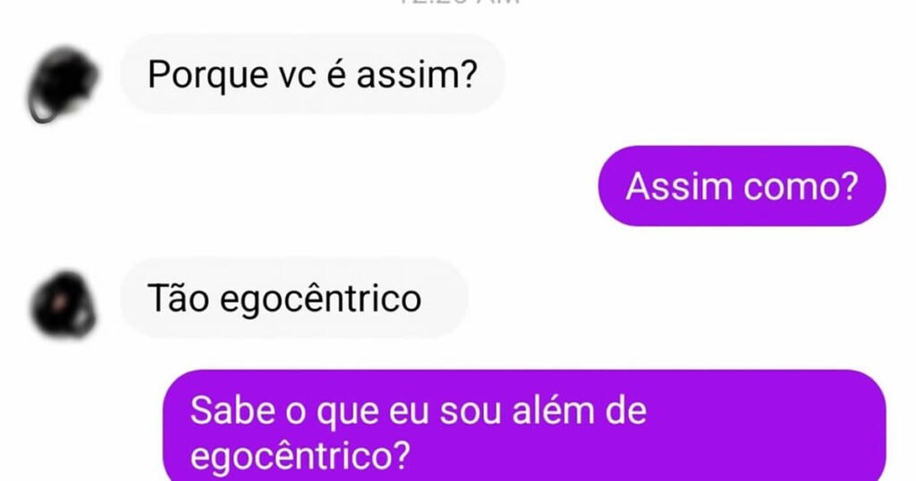 Porque você é tão egocêntrico? Porque você é tão egocêntrico?